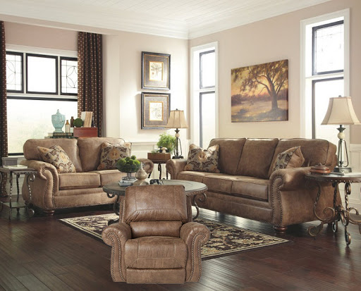American Design Furniture by Monroe - Anderson Leather Living Set 2